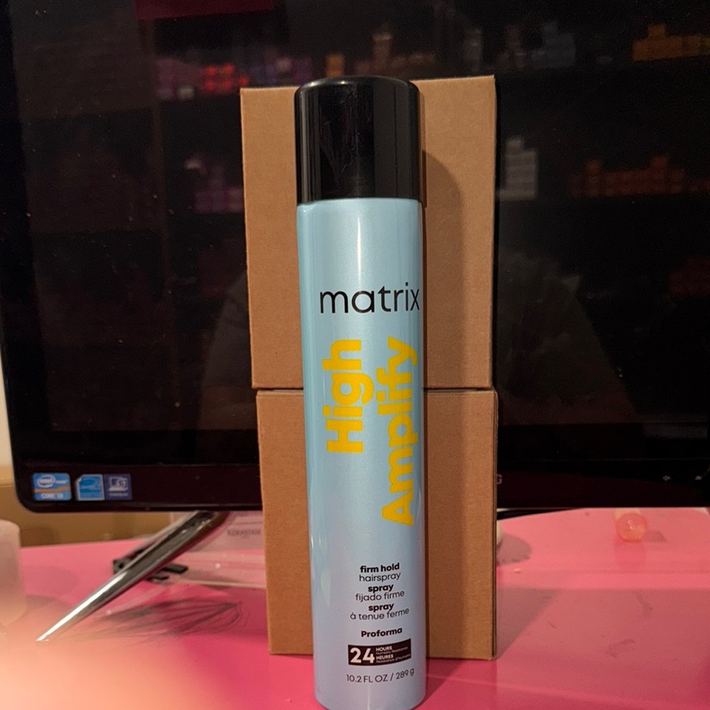 Matix High Amplify Hairspray - Blue and Black